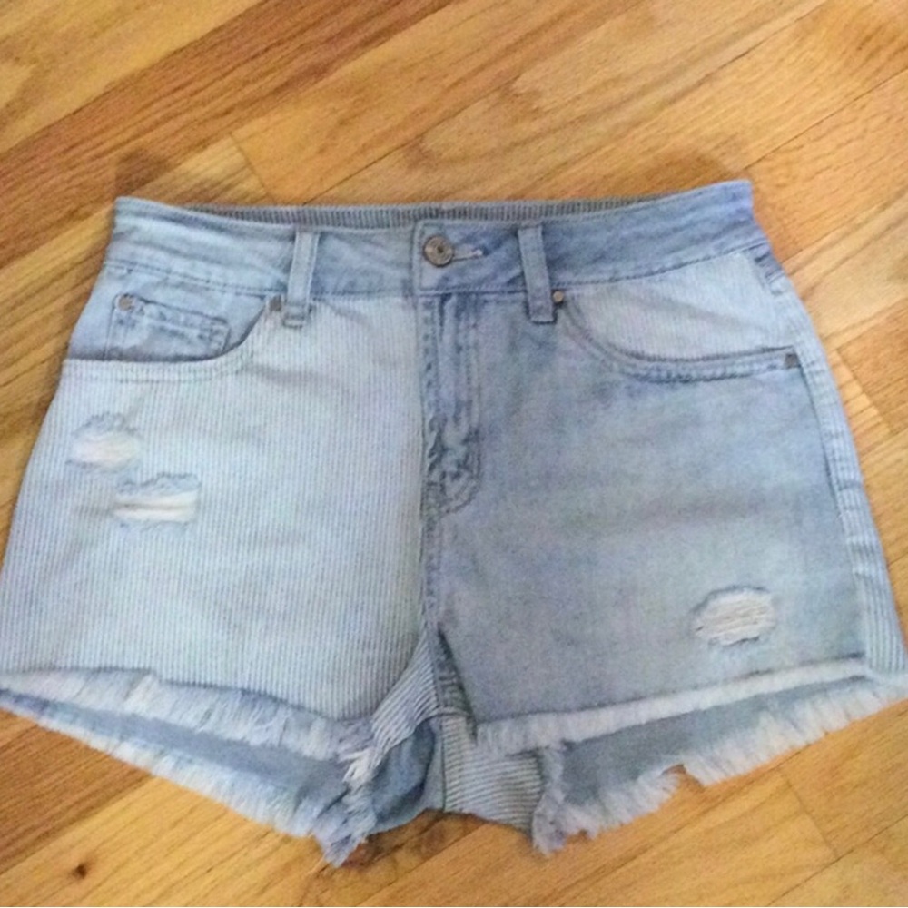Rewash Blue Distressed Denim Shorts
